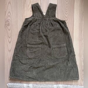 The Simple Folk dark green corduroy dress